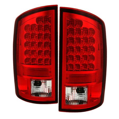 SPYDER 2007-2008 Dodge Ram 1500 Tail Lights - Red Clear S2Z-5002631